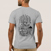 Defenders of Freedom | モダン ウクライナ軍事T Tシャツ (裏面)