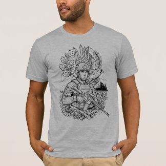 Defenders of Freedom | モダン ウクライナ軍事T Tシャツ