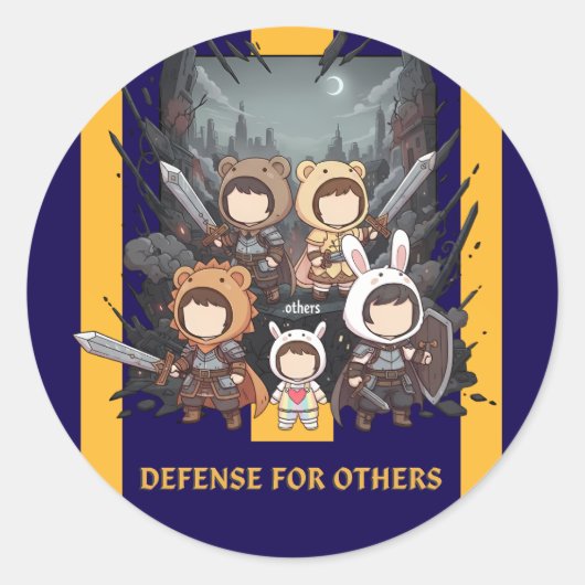 Defense for Others - Little Guardians ラウンドシール (正面)