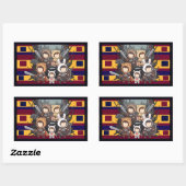 Defense for Others - Little Guardians 長方形シール (シート)