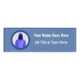 Defense InfoSecハッカーのロゴ – ブルーチームのカスタム 名札