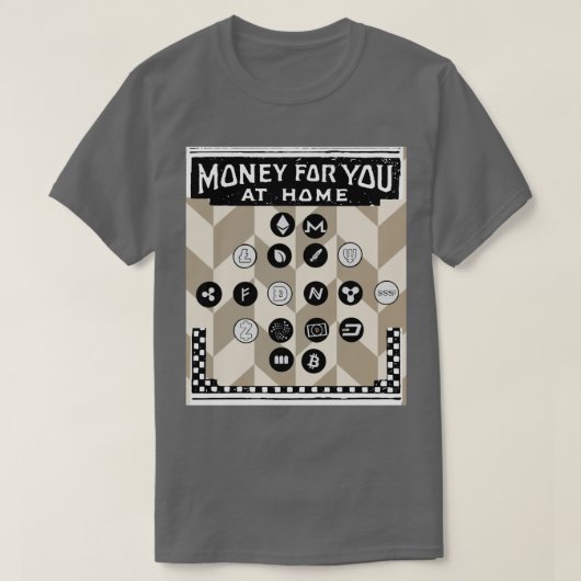 Defi暗号通貨ヴィンテージマネーのためにあなた1 Tシャツ (デザイン正面)
