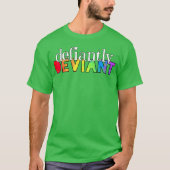 Defiantly Deviant music retro Tシャツ (正面)