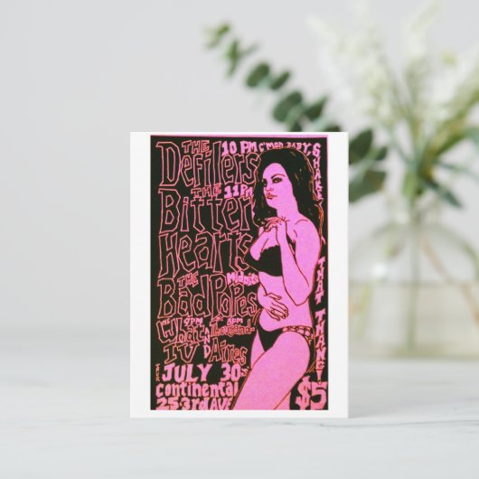 Defilers Garage Rock Flyerはがき ポストカード (スタンド正面)