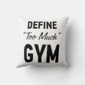 Define too much gym クッション (裏面)