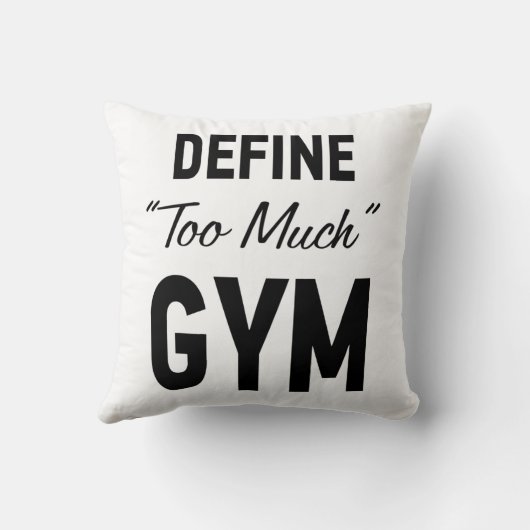 Define too much gym クッション (裏面)