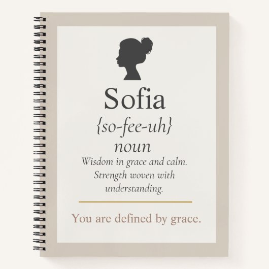 Defined by Name Spiral Notebook ノートブック (正面)