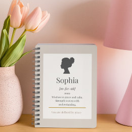 Defined by Name Spiral Notebook ノートブック