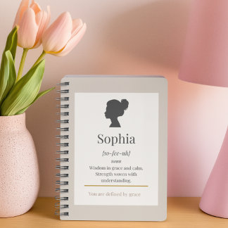 Defined by Name Spiral Notebook ノートブック