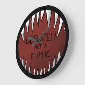 Definitely NOT a Mimic D&D Gaming Gifts ラージ壁時計 (傾斜)