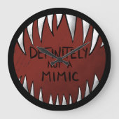 Definitely NOT a Mimic D&D Gaming Gifts ラージ壁時計 (正面)
