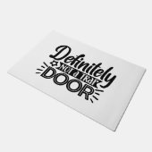 definitely not a trap door ドアマット (アングル)