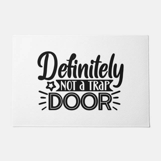 definitely not a trap door ドアマット (正面)