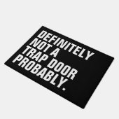 DEFINITELY NOT A TRAP DOOR PROBABLY ドアマット (アングル)