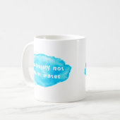 Definitely not paint water コーヒーマグカップ (正面左)