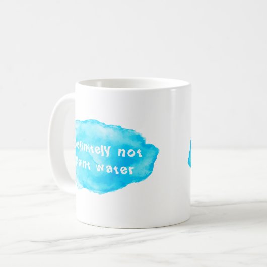 Definitely not paint water コーヒーマグカップ (正面左)