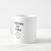 Definitely Not Vodka コーヒーマグカップ (正面左)