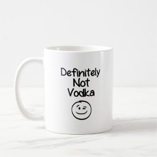 Definitely Not Vodka コーヒーマグカップ