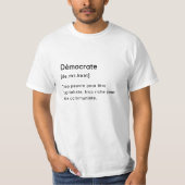 Définition drôle du mot démocrate. tシャツ (正面)