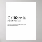 Definition Kalifornien Poster ポスター (正面)