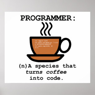 Definition of a Computer Programmer - Geek Poster ポスター