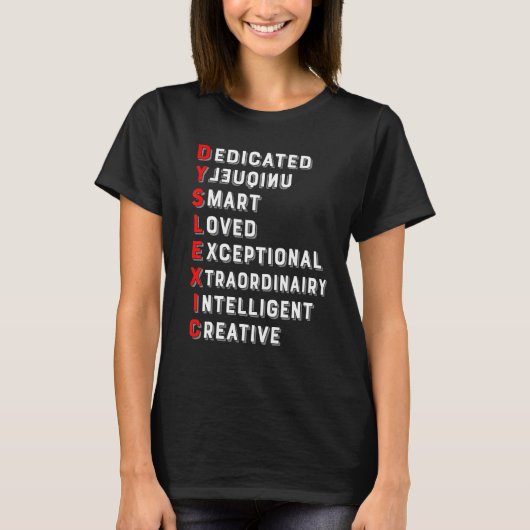 Definition of Dyslexia Awareness Interventionist T Tシャツ (正面)