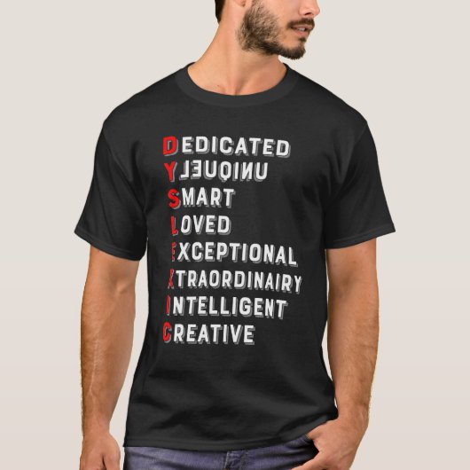 Definition of Dyslexia Awareness Interventionist T Tシャツ (正面)