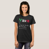 Definition Of YaYa World's Greatest Italian Funny Tシャツ (正面フル)