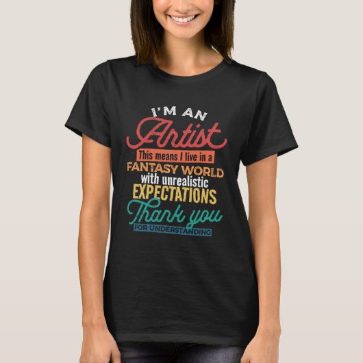 Definitions Creativity for Artistic Persons Tシャツ (正面)
