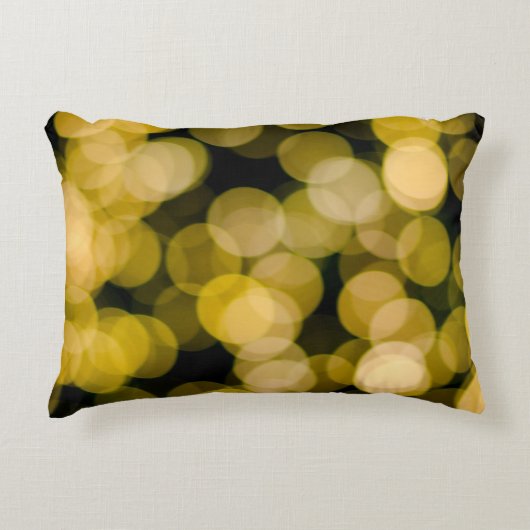 Defocused night light background. Abstract circula アクセントクッション (正面)