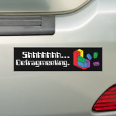 Defragmenting バンパーステッカー (車上)