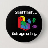 Defragmenting 缶バッジ (正面)