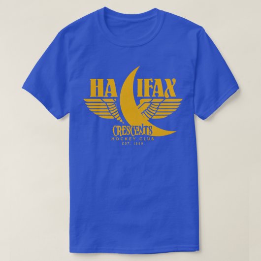 Defunct Halifax Crescentsホッケーチーム Tシャツ (デザイン正面)