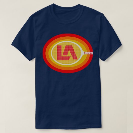 Defunct LA Strings Teams Tennis 1973 Tシャツ (デザイン正面)