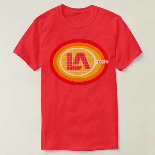 Defunct LA Strings Teams Tennis 1973 Tシャツ (デザイン正面)