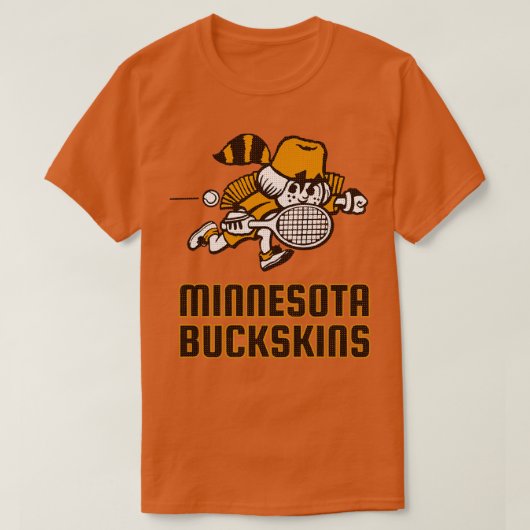 Defunct Minnesota Buckskins World Team Tennis 1974 Tシャツ (デザイン正面)