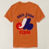 Defunct San Jose Expos Baseball 1982 Tシャツ (デザイン正面)