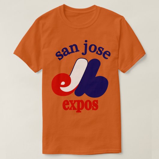 Defunct San Jose Expos Baseball 1982 Tシャツ (デザイン正面)