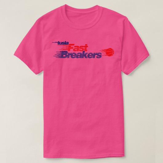 Defunct Tulsa Fast Breakersバスケットボールチーム Tシャツ (デザイン正面)