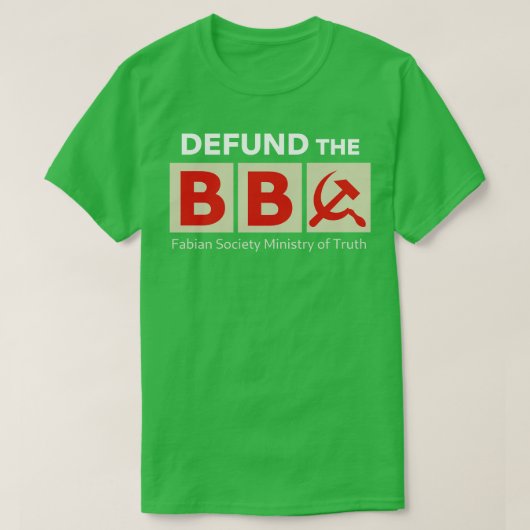DEFUND BBCファビアン真実学会省 Tシャツ (デザイン正面)