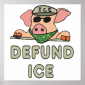 Defund ICE ポスター (正面)