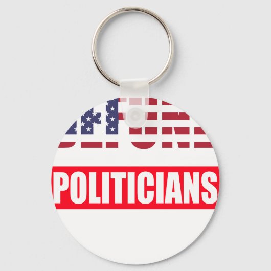 Defund Politicians キーホルダー (正面)
