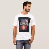 DEFUND POLITICS Tシャツ – Patriotic Statement (正面フル)