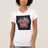 DEFUND POLITICS Tシャツ – Patriotic Statement (正面)