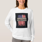 DEFUND POLITICS Tシャツ – Patriotic Statement (正面)