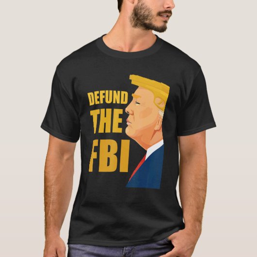 Defund the FBI Anti FBI Corruption American Flag Tシャツ (正面)