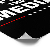 Defund The Media Stop Don't Suprt Fake News  ポスター (角)