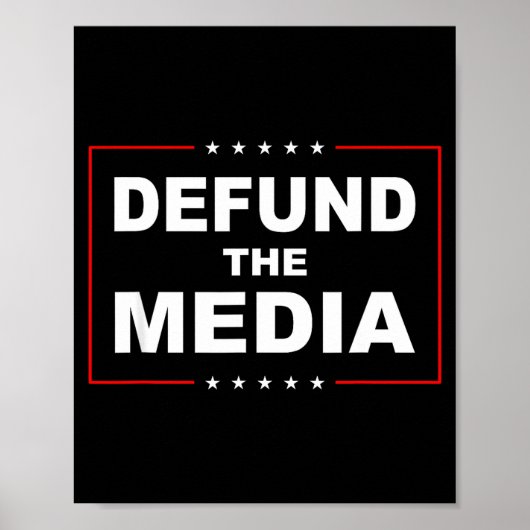 Defund The Media Stop Don't Suprt Fake News  ポスター (正面)