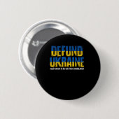 Defund Ukraine Anti-war Pro Peace Negotiation Ukra 缶バッジ (正面&裏面)