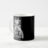 defuserを負け買なさい コーヒーマグカップ (正面左)